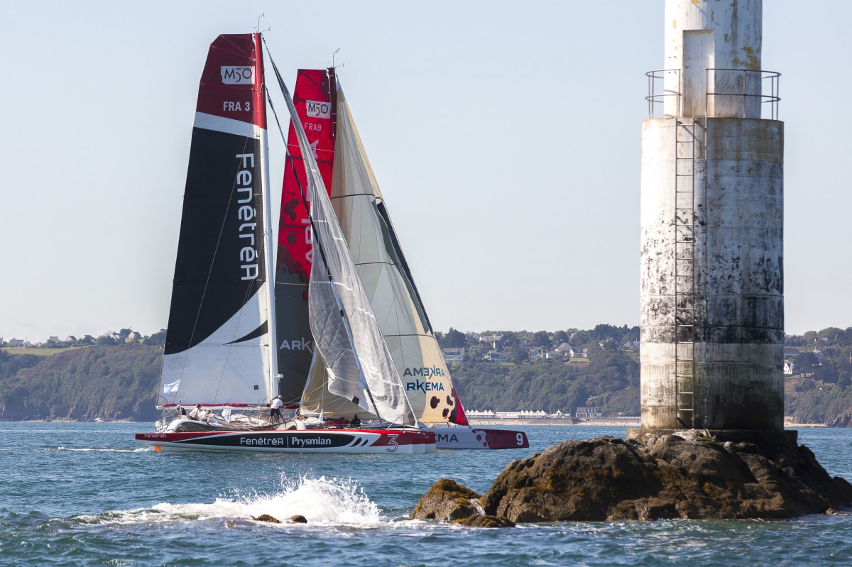 Arkema et FenêtréA Prysmian au coude à coude_Trophée Multi 50 "Prince de Bretagne" 2015.