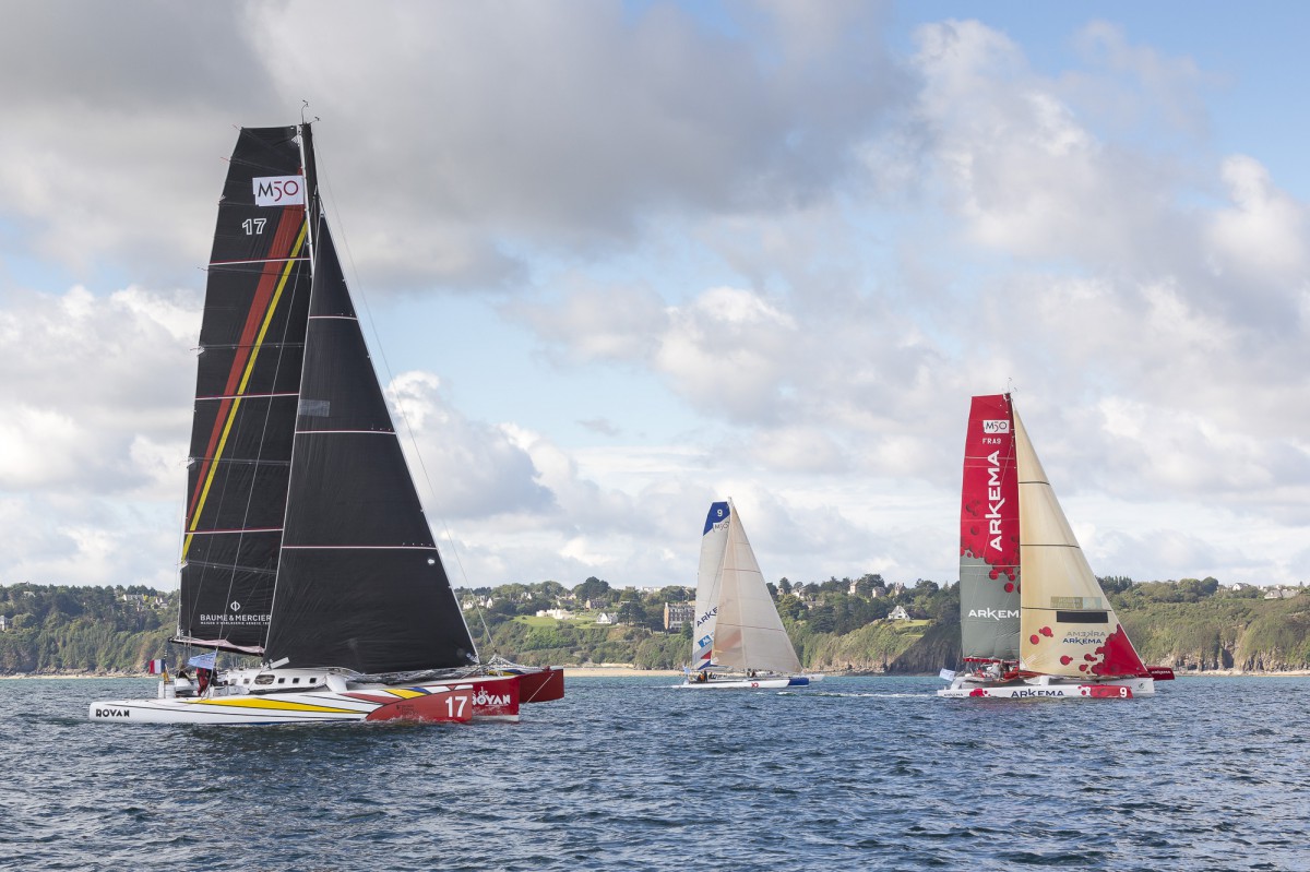 Départ de manche _Trophée Multi 50 "Prince de Bretagne" 2015.