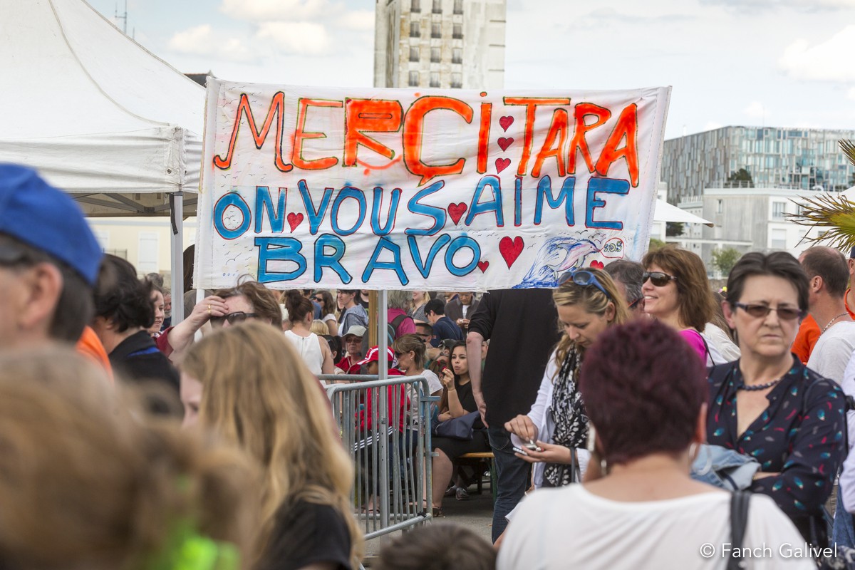 28 Mai 2016, départ du Tara du port de Lorient.