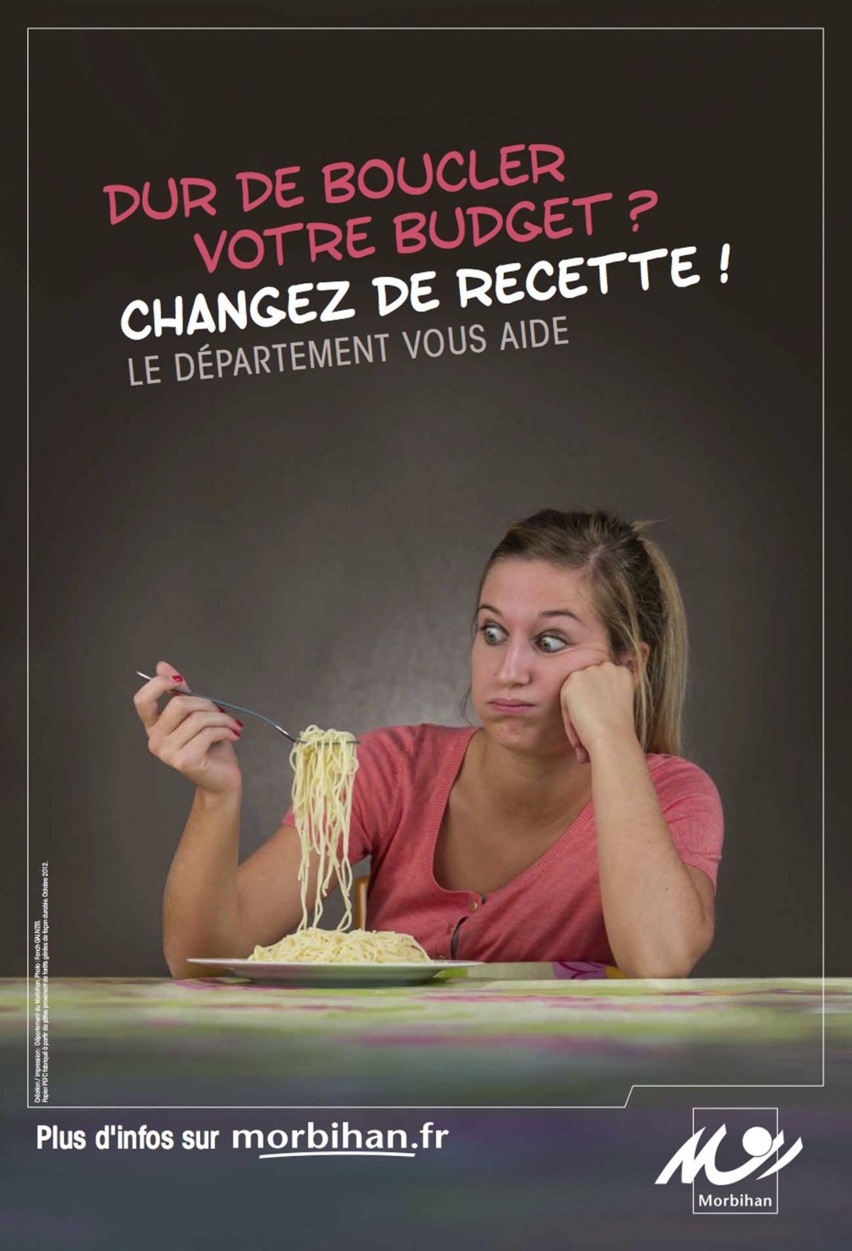 Affiche _ aide aux jeunes du conseil général du Morbihan _ photo: Fanch Galivel