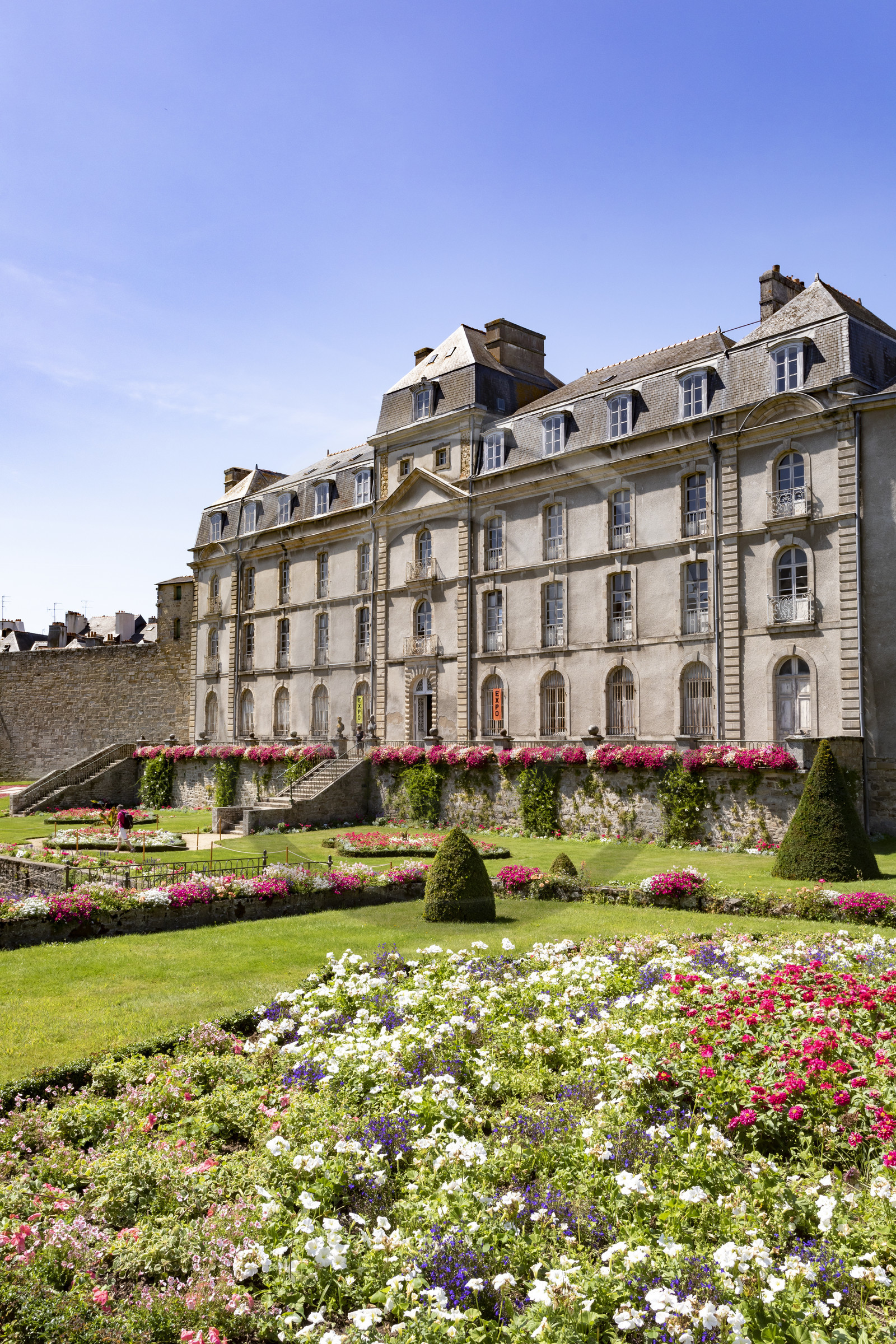 Le jardin et le château de l'Hermine à Vannes