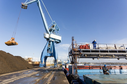 the commercial port of Lorient.