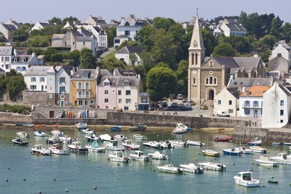 Le port de Sauzon_Belle-île en mer_Morbihan_France