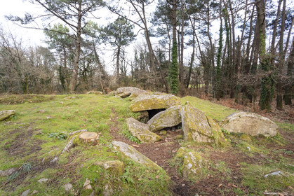The Mané-Ven-Guen or Toulvern dolmen located in Baden