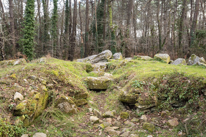 The Mané-Ven-Guen or Toulvern dolmen located in Baden