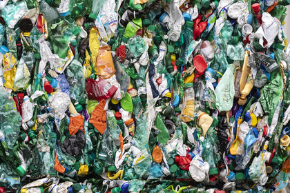 Waste sorting center in Caudan