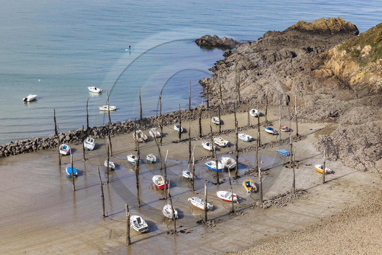 The port of Gwin Zégal in Plouha