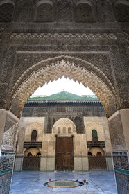 La Medersa Bou Inania dans la Médina de Fès au Maroc.
