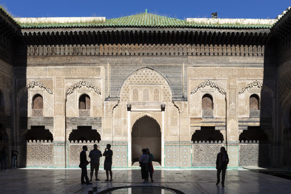 La Medersa Bou Inania dans la Médina de Fès au Maroc.