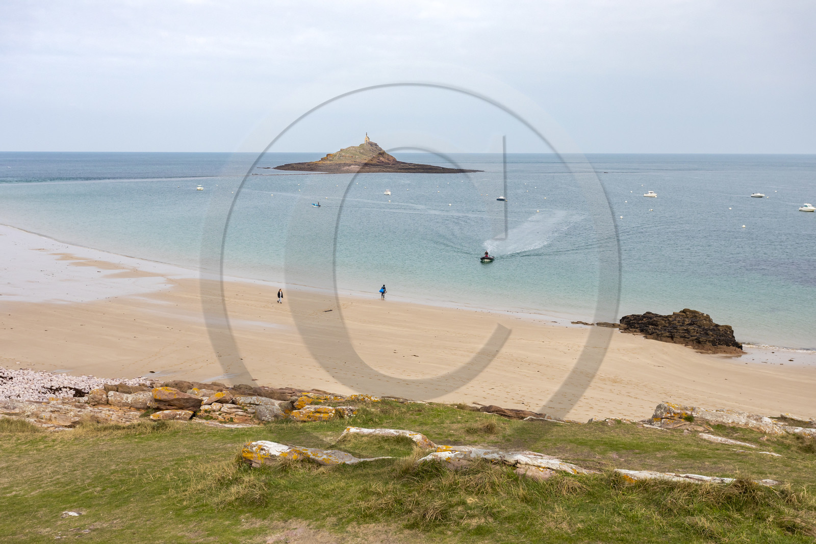 Ilôt Saint-Michel beach in Erquy