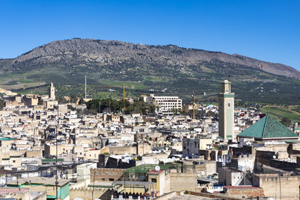 Vue sur la Médina de Fès depuis un toit de la Médina