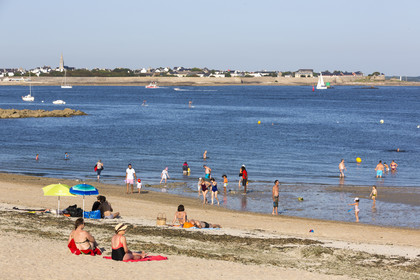 The beach of Port-Maria in Larmor-Plage.