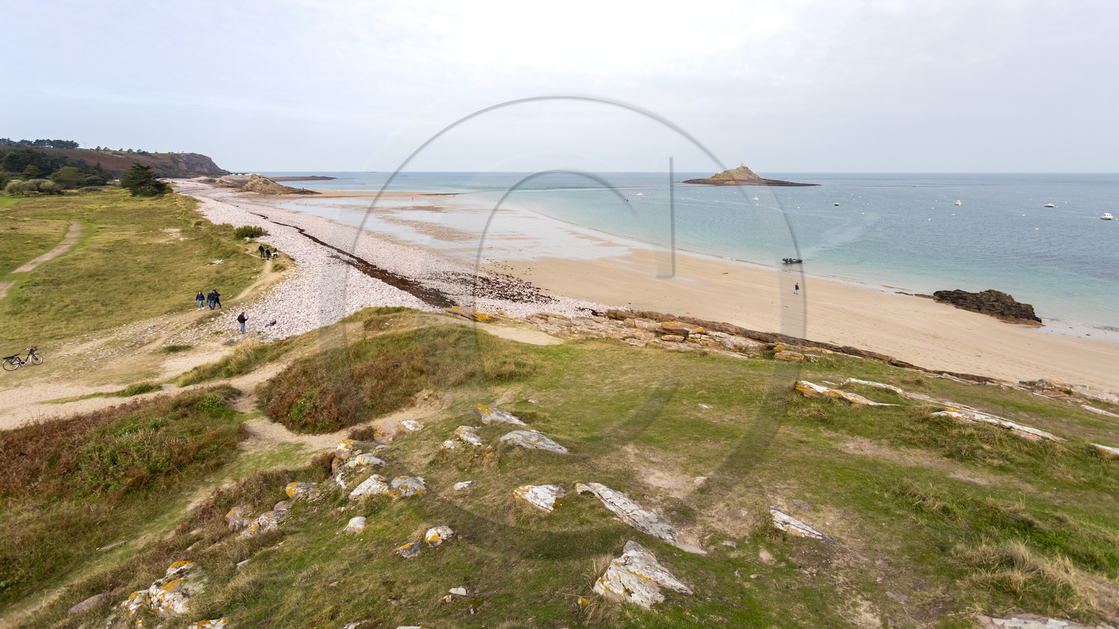 Ilôt Saint-Michel beach in Erquy