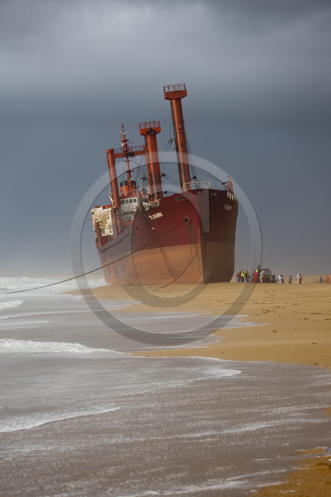 Echouage du Cargo TK Bremen _ Erdeven