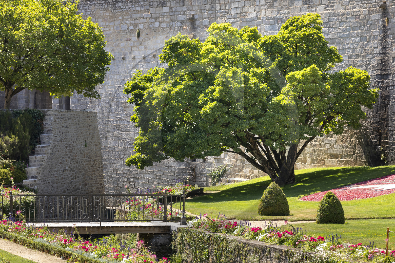 Le jardin et le château de l'Hermine à Vannes