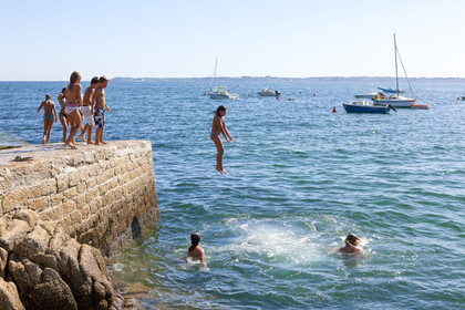 La plage du Pérello à Ploemeur