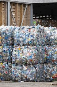 Waste sorting center in Caudan