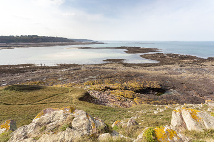 Plage de l'ilôt Saint-Michel à Erquy