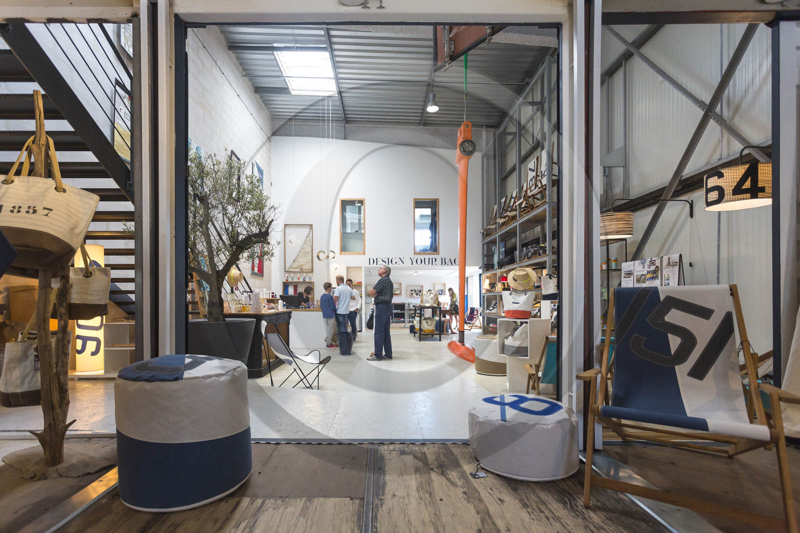 boutique 727 sailbags implantée à La Base à Lorient