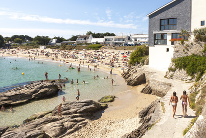 La plage du Pérello à Ploemeur
