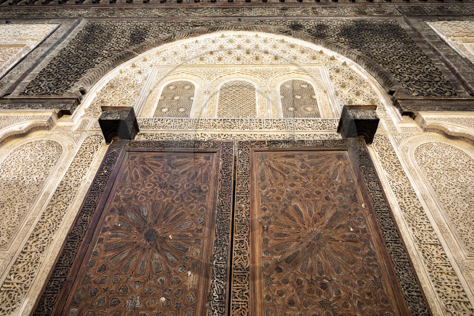 La Medersa Bou Inania dans la Médina de Fès au Maroc.