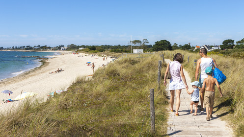 Beach of kerguelen in Larmor Plage
