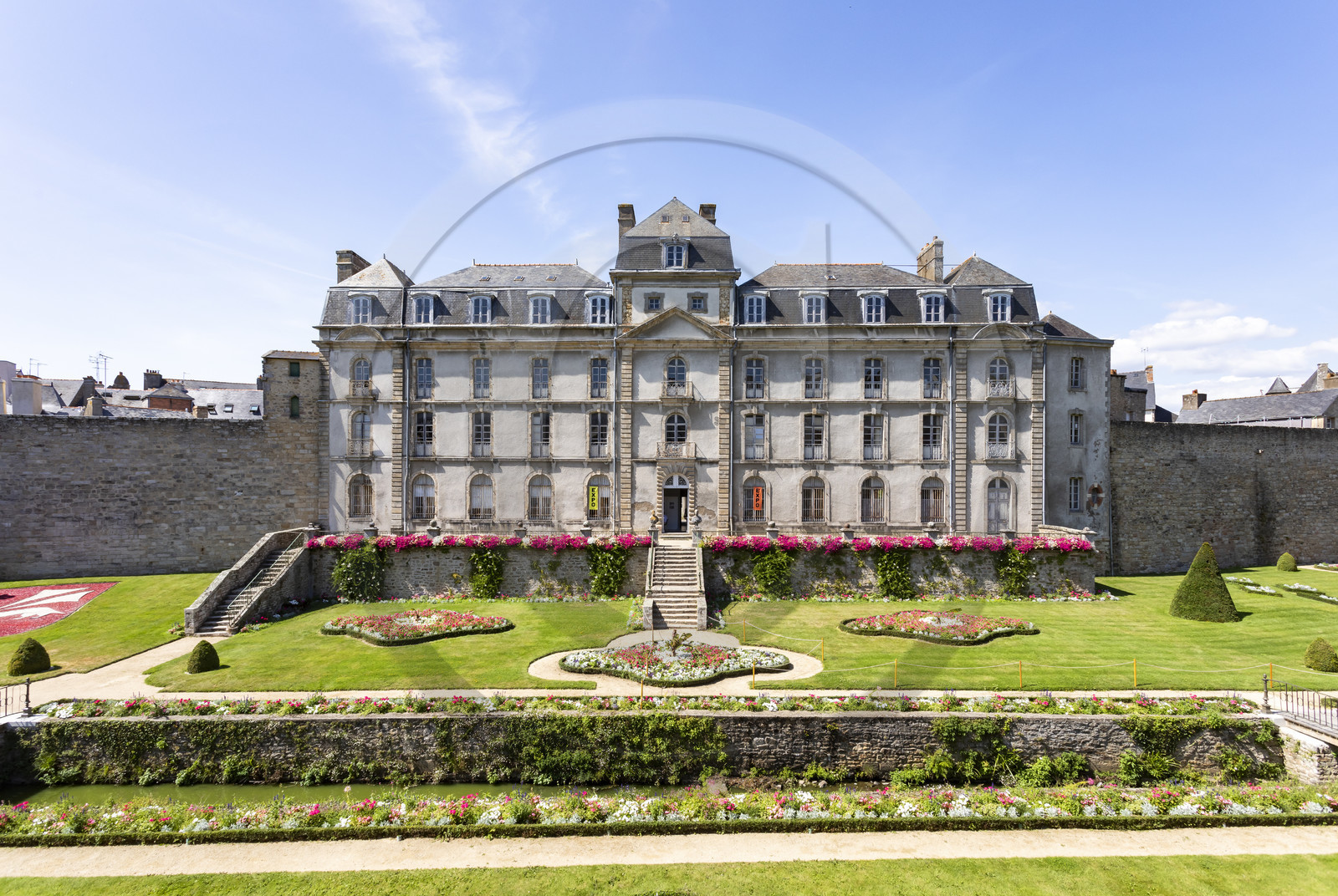 Le jardin et le château de l'Hermine à Vannes