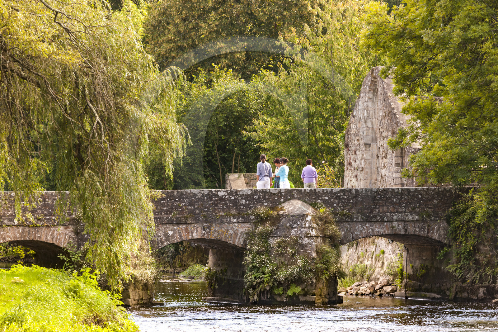 The Saint-Jean bridge or Roman bridge of Pont-Scorff.