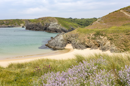 La plage d'Herlin à Belle-ile en mer.