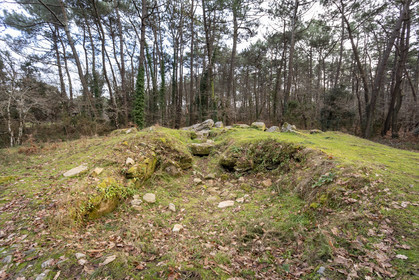 The Mané-Ven-Guen or Toulvern dolmen located in Baden