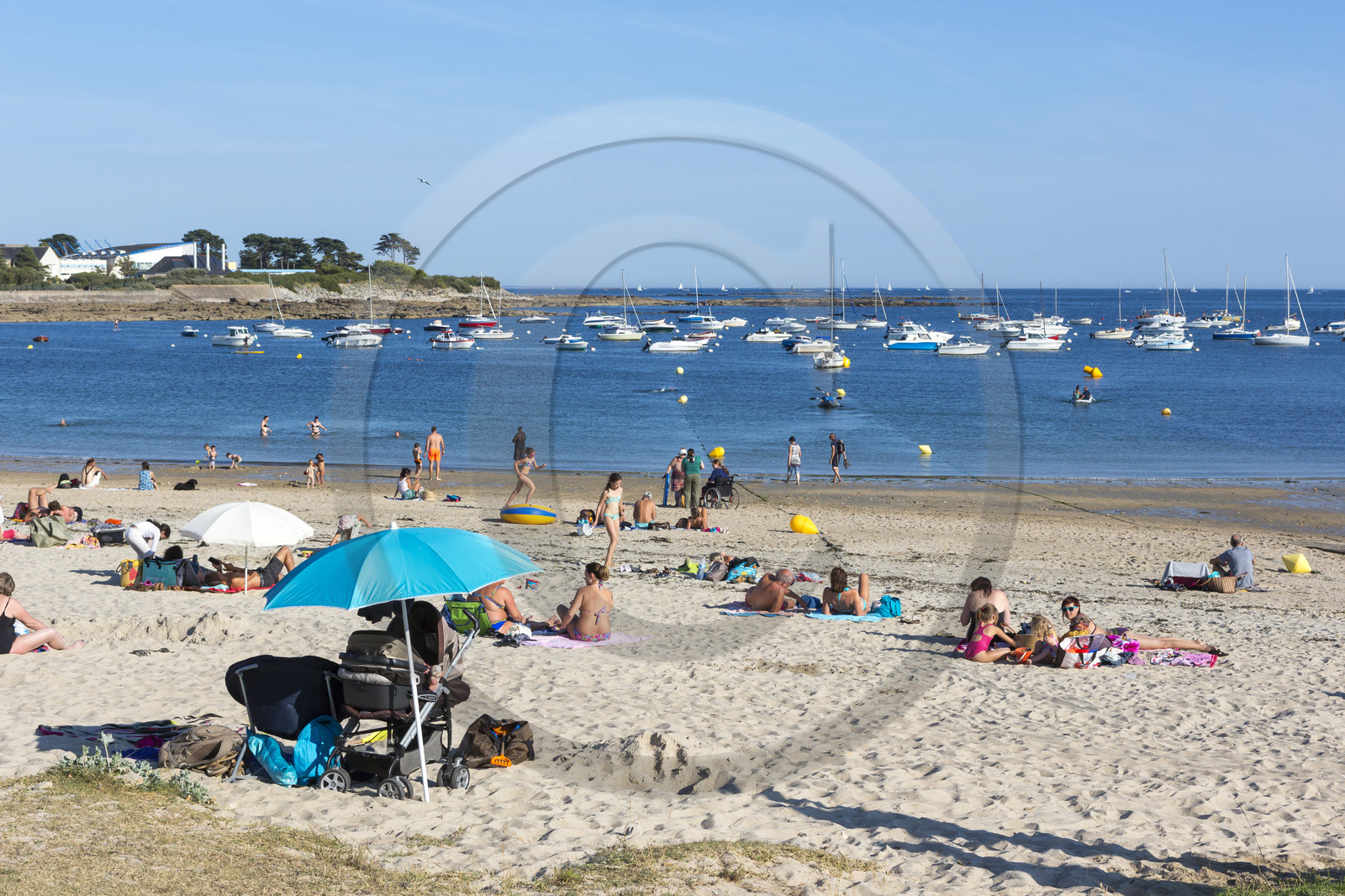 the beach of Stole in Ploemeur