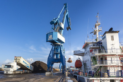 the commercial port of Lorient.