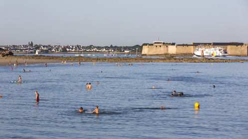 Plage des Toulhars à Larmor-Plage