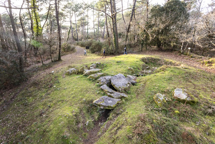 The Mané-Ven-Guen or Toulvern dolmen located in Baden