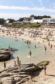 La plage du Pérello à Ploemeur