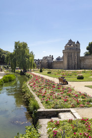 The garden of the ramparts in Vannes