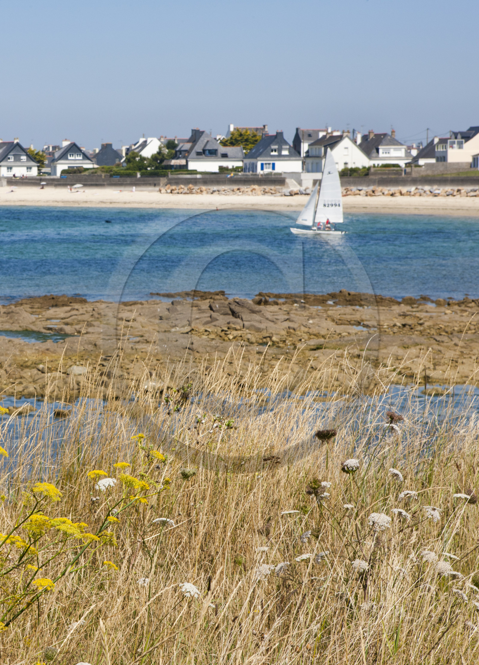 La plage du Goërem à Gavres