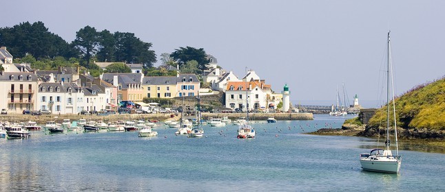 Le port de Sauzon_Belle-île en mer_Morbihan_France