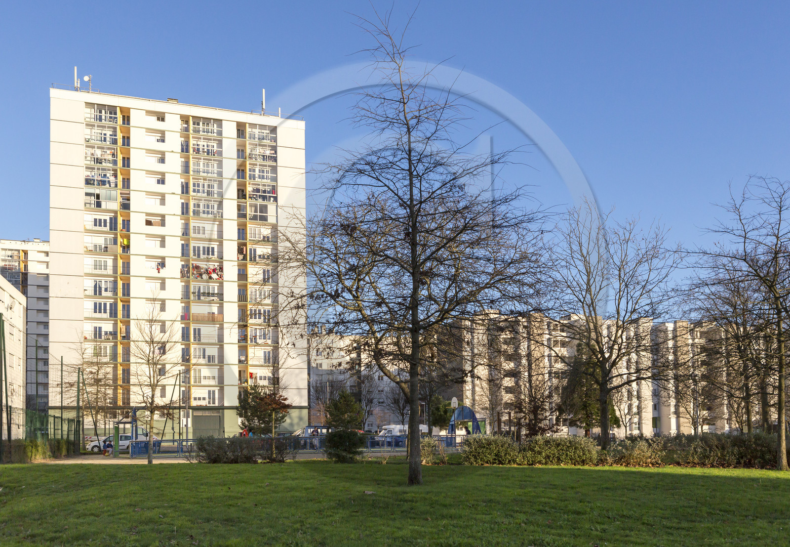 HLM dans le quartier de Kervénanec à Lorient.