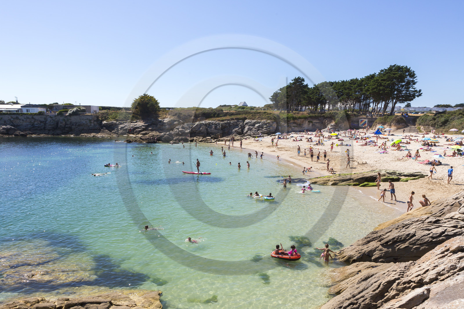 La plage du Pérello à Ploemeur.